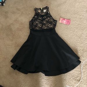 Black and nude dress